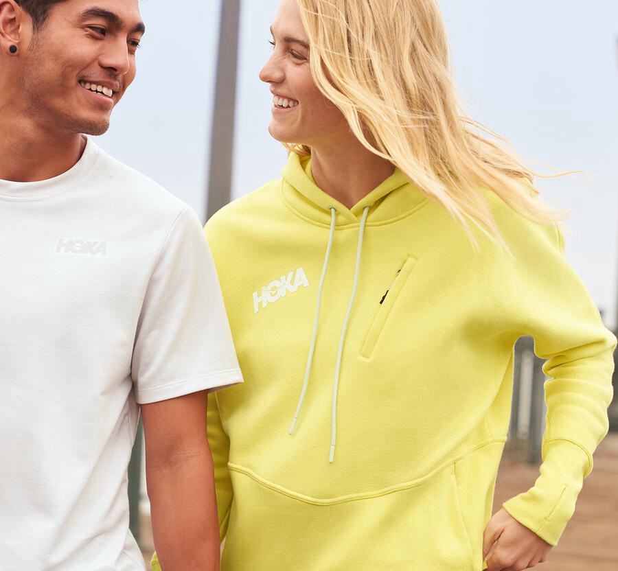 Hoka One One Hoodie Womens Yellow - Performance - 20956EDZV